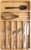 KitchenEdge Silverware & Utensil Organizer, Fixed 10.5 in, Bamboo
