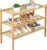 ROMGUAR CRAFT 3 Tier Bamboo Shoe Rack for Closet Free Standing Wood Shoe Shelf Storage Organizer for Entryway Small Space Stackable 27″x11″x20″ (Natural)
