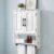 Bathroom Wall Cabinet, 25″x19″ Farmhouse Wall Mounted Medicine Cabinet with 2 Raised Panel Doors, Adjustable Shelf & Towel Bar–Over Toilet Storage Organizer for Laundry Room, Entryway or Small Spaces