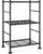 Sakugi Storage Shelves – 3 Tier Shelf Organizer, Sturdy Metal Garage Shelving with Adjustable Leveling Feet, Space-Saving Shelves Organizer for Pantry, Laundry, Kitchen (18″ x 12″ x 30″, Black)