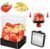 Fruit Slicer Cup for Strawberry, Banana, Hard-Boiled Egg – Detachable Cutter with Push Plate – 304 Stainless Steel Blade – Rapid & Safe Slicing Kitchen Gadget for Quick Meal Prep (Black)