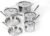 All-Clad D3® Stainless Steel 10 Piece Cookware Set- Made in USA- Includes Frying Pans, Saucepan, Sautépan, Stockpot – Professional Grade -Oven Safe & Induction Compatible