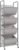 STORAGE MANIAC Vertical Rolling Laundry Hamper, 4 Section Laundry Sorter with Wheels and 2 Breaks, 4-tier Laundry Baskets for Small Space, Dorm, Laundry Room, Closet, Bathroom, Gray 4-tier
