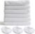 Waitbird 6 Pack Microfiber Mop Pads and 3 Pack Ironing Cloths Set Replacement, Compatible Steam Cleaner STC-EU168, Washable and Reusable, White