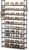 VTRIN 10 Tier Shoe Rack Tall Large Capacity Wide Shoe Organizer with Two Hooks Sturdy Metal Shoe Shelf for Entryway, Closet, Bedroom