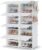 HOMIDEC Shoe Rack Organizer 32 Pair Modular Shoe Storage Cabinet for Closet