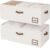 StorageWorks 10 Inch Tall Under Bed Storage Containers with Clear Lid