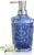 12 Oz Navy Blue Soap Dispenser with Rust Proof Pump for Bathroom & Kitchen