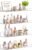 upsimples 4 Pcs 15″ Acrylic Shelves for Wall Storage and Organizer, Clear