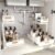 Under Sink Organizer Kitchen – Upgraded Professional Rails, 2 Tier Dual Pull Out Cabinet Storage, Height Adjustable Under Sink Storage, Metal Sliding Drawer for Kitchen & Bathroom, White, 2 Pack