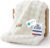 Bedsure 3D Cloud Bubble Blanket, Soft Cozy Throw, Off White, 50″×60″
