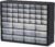 Akro-Mils 44-Drawer Plastic Storage Cabinet, 20″W x 6″D x 16″H, Black