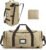 BAGSAMRT 60L Foldable Duffle Bag for Travel, Large Travel Duffel Bag for Men, 4 in 1 Travel Backpack, Carry on Weekender Bag, Light Brown