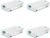 Sterilite Wheeled Latching Box w/ Lids for Home & Office, 56 Quart, 4-Pack
