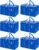 BALEINE 6-Pack Oversized Moving Bags with Reinforced Handles, Heavy-Duty Storage Tote for Clothes, Moving Supplies (Royal Blue, 6-Pack)