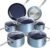 Nuwave Healthy Duralon Blue Ceramic Nonstick Cookware Set, PFAS Free