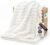 Bedsure GentleSoft White Throw Blanket for Couch – Birthday Gifts for Women Mom Her Girls, Cozy Fleece Blanket for Sofa Bed, Living Room Home Bedroom Decor Dorm Essentials, Off White, 50×60 Inches
