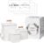 ZOES HOMEWARE 3-Set Laundry Room Organization and Storage | Modern Farmhouse Laundry Room Decor | Laundry Container for Organizing Laundry Pods, Laundry Powder, Dryer Sheets, Dryer Balls, Cream White