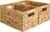 StorageWorks Wicker Baskets, Wicker Storage Baskets for Shelves, 2-Pack