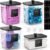 4 Pack Laundry Pods Container, Clear Laundry Room Organization Containers Essentials, Large Detergent Powder Storage Containers Black Wooden Lids & Labels Signs, Home Acrylic Laundry Pods Holder