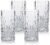 BELLAFORTE Shatterproof Tritan Plastic Tall Tumbler, Set of 4, 18oz – Myrtle Beach Drinking Glasses – Unbreakable Drinking Glasses for Parties – BPA Free – Clear