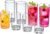 Amazing Abby – Liberty – 8-Ounce and 16-Ounce Plastic Tumblers (Set of 8), Plastic Drinking Glasses, Reusable Plastic Cups, BPA-Free, Shatter-Proof, Dishwasher-Safe (Made of Plastic, NOT Glass)