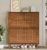 Fsbecl Shoe Storage Cabinet for Entryway with 2 Fluted Flip Drawers, Walnut