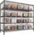 REIBII 3200LBS Storage Shelves 55.5″ W Garage Shelving Heavy Duty 5 Tier Adjustable Wire Shelving Unit Metal Shelving for Garage Pantry Commercial Basement,55.5″ W X 18”D X 71″ H