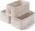 3 Pack Small Storage Baskets for Organizing, 11.8×7.8×5.1″, Mixed Brown
