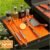 CAKETIME Silicone Grill Mats for Blackstone Griddle Accessories Baking Cooking Kitchen BBQ Must Haves Countertop Weber Traeger Stove Outdoor Camping Lawn Orange Father Dad Chef Men Gifts