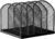Gawerk 5-Section Vertical Desktop Organizer, 5-Section Mesh File Folder Stand Sorter for Office Home Classroom Organization