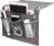 Bedside Caddy, Table Cabinet Storage Organizer, 4 Pockets (Grey)