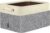 BALEINE 1 Pack Fabric Closet Storage Bins for Shelves, Linen Closet Organizers and Storage, Decorative Baskets for Organizing, Shelf, Clothes, Home, Office (Grey, 12″x8″x8″)