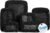 Aerotrunk Compression Packing Cubes for Travel, 6-Pack, Black