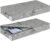 Under Bed Storage Container Bins 2 Pack, 4.5 Inch Slim Low Profile Underbed Clothes Storage Organizer for Dorm & Home, Use for Blanket and Toy Storage Box W/ Sturdy Bottom/Sides, Foldable Thick Fabric