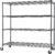 Trinity Basics 4-Tier Adjustable Wire Shelving with Wheels for Kitchen Organization, Garage Storage, Laundry Room, NSF Certified, 600 to 1800 Pound Capacity, 60” by 24” by 54”, Black