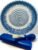 BonCera, Premium Ceramic Garlic Grater Plate Set – Blue Embossed