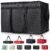 Insulated Food Delivery Bag, XXXL Insulated Reusable Grocery Cooler/Hot Bags, Tote Bag for Shopping/Travel/Doordash, Catering Bag Doordash 22x14x13, Black, 1-Pack