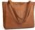 befen Genuine Leather Tote Bag for Women Work Travel Leather Purse Handbags