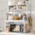 EnHomee 4-Tier Microwave Stand for Countertop Storage, White