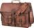 Leather Messenger Bag 18 inch Briefcase Laptop Satchel for Men & Women
