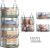 4″ Extra Deeper Hanging Closet Organizers and Storage,4 Tier Foldable Wire Cabinet Shelves with 5 S Hooks,Small Metal Basket Bins for Clothes Sweaters Handbags, Wardrobe for Kitchen Laundry Room，Black