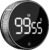 BlueSnail Kitchen Timer with LED Digital Display Smart Efficana for Home Classroom Gym Office, Volume and Brightness Adjustable Productivity Timer (Silvery)