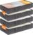 Lifewit 95L 4 Pack Under Bed Storage Containers, Large Capacity Blanket Storage Bags with Reinforced Handle, Organization and Storage for Comforters, Sheets, Clothes, Bedroom, College Dorm, Grey
