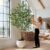 Large Faux Olive Tree Tall Artificial Trees with Pot Indoor Outdoor Realistic Floor Fake plantas for Home Living Room Bedroom Office Porch Outside Patio arboles para decoracion Housewarming Gift