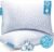 QUTOOL Cooling Pillow for Sleeping, CertiPUR-US Shredded Memory Foam Queen Pillows Set of 2, Cool Pillow for Hot Sleepers Adjustable Firm Pillow for Side, Back, Stomach Sleepers Soft Yet Support,White