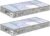 5 Inch Low Profile Under Bed Storage Drawer 2 Pack, Lightweight Underbed Clothes Storage Container Bins With NO STURCTURE, Shallow Storage Bag for Dorm & Home, With Clear Lids & Water-Resistant Fabric