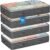 Budding Joy 95L Under Bed Storage Containers, 4 Pack Closet Organizers Grey