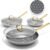 GreenPan Hybrid 6 Piece (8″,10″ & 12″) Stainless Steel Skillets with Lids