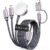 2026 Travel Essentials for Apple Watch Charger,Cruise Vacation Camping Essentials,iPhone Charger,Multi Charging Cable,3 in 2 Charging Docks for iWatch Series 11-2/Ultra,iPhone 17-12,Car